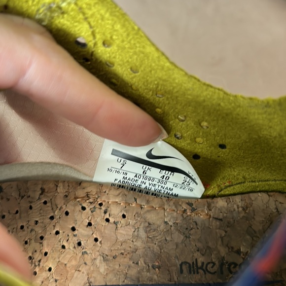 Nike React Green and Gray Size 7 - Picture 5 of 5